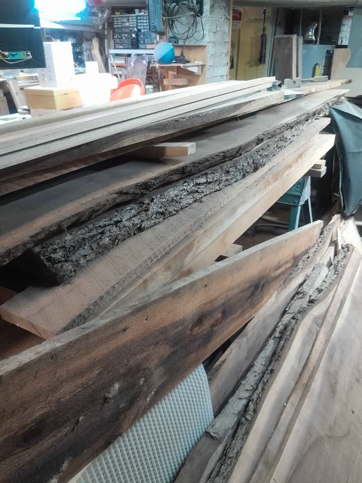 Black Walnut Bookmatched Live Edge Slabs 8' 8" Kiln Dried 2.25"x 22" - Image 4