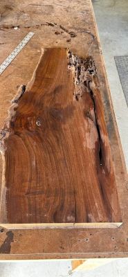 8/4 (2”) Live Edge Black Walnut Slab - Premium Deep Resin Casting Blank