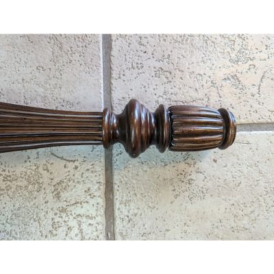 Round Bed Post Walnut Stain Wood & Resin Posts/Pillars/Columns Salvage Craft