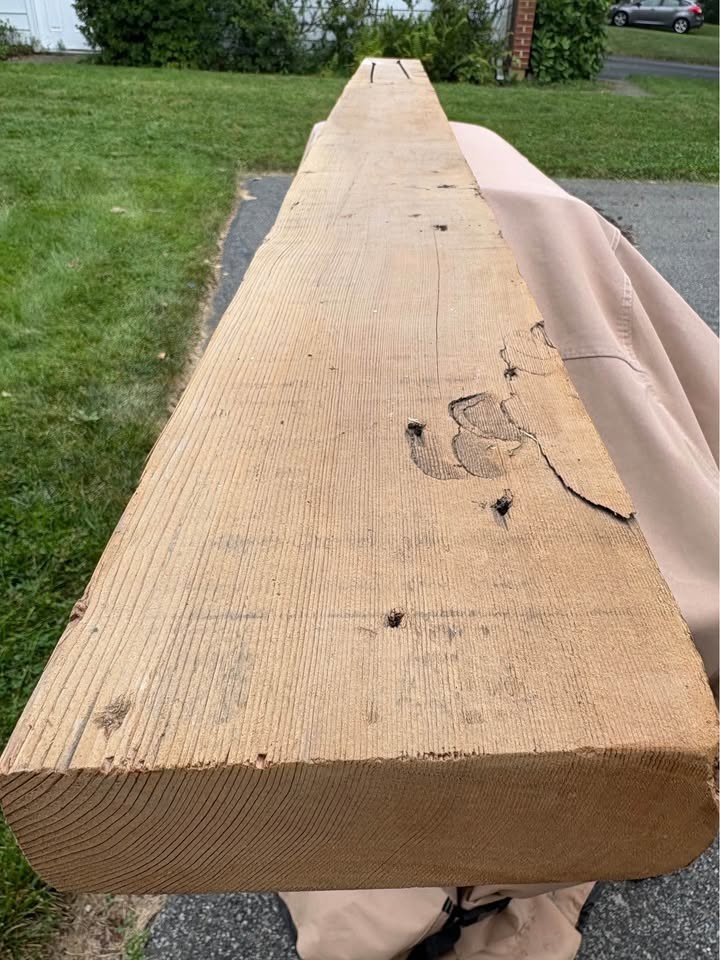 Reclaimed Barn Wood Beam - Shelf - Image 5