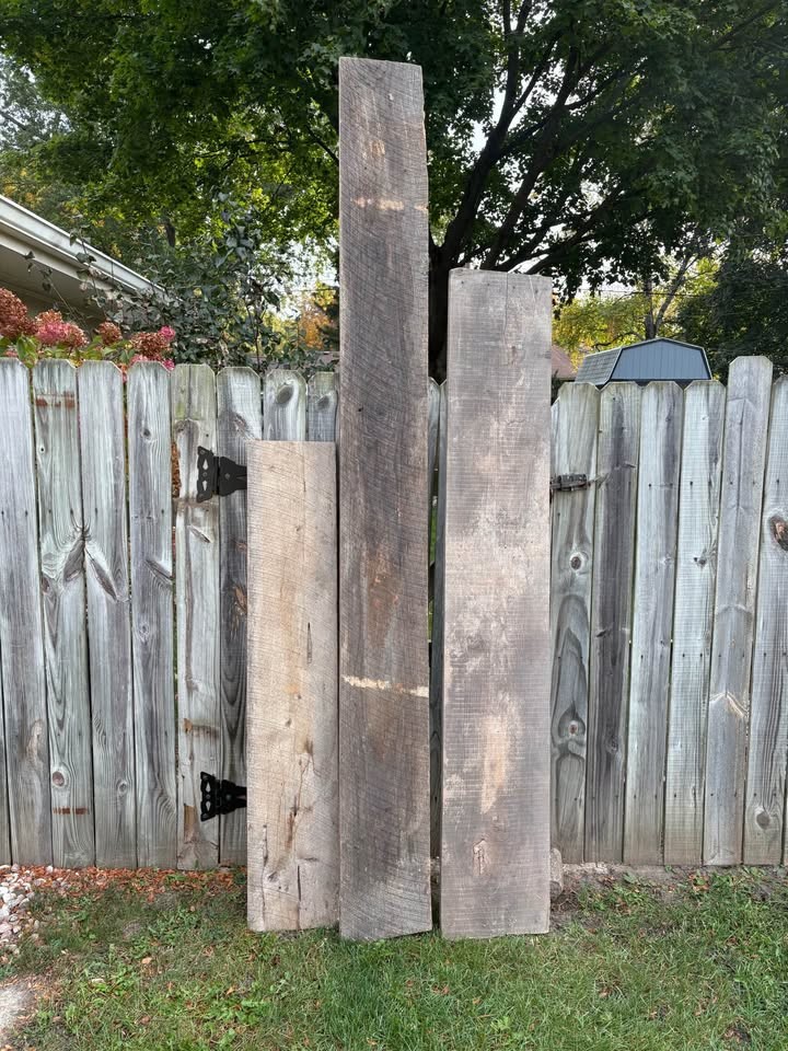 Assorted Live Edge Wood Slabs and Reclaimed Lumber - Image 6