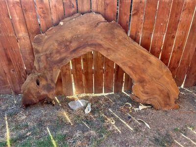 Redwood slab listed for sale
