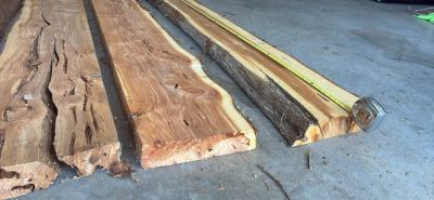 3” thick slabs of Cedar