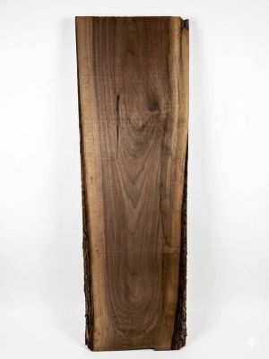Black Walnut Board / Slab 59.5” Long 17” 1.25” Thick Wide Kiln Dried 8.6% Moisture