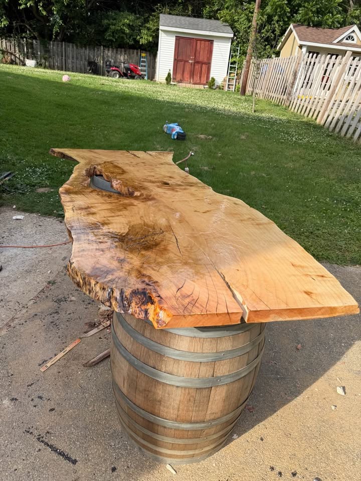 Maple wood slab with epoxy top coat - Image 2