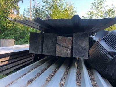 Cedar or Doug fir mill cut lumber.