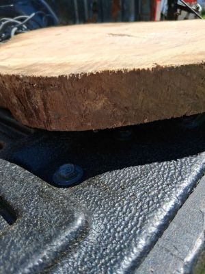 Slab of cherry wood