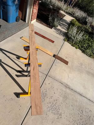 Various domestic and exotic hardwoods
