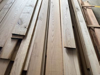 Rough Cut Oak Lumber Stack