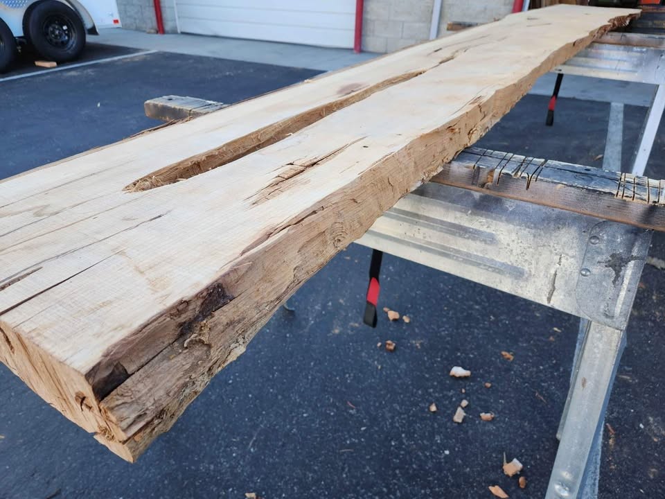 Live Edge Wood Slab - Kiln Dried Juniper - 3x15x9'3" - Great Epoxy Project Material - Image 8