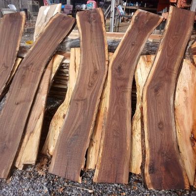 Walnut live edge boards