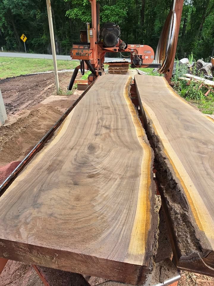 3 1/2 thick 16in wide 10ft long slabs Walnut Slabs - Image 3