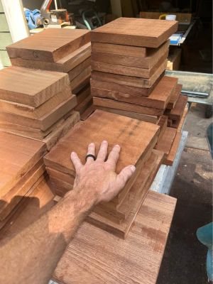 57 piece African mahogany (some light and dark) bundle