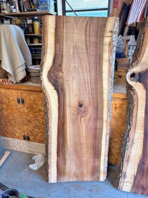Poplar wood slab