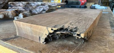 8/4 (2”) Live Edge Black Walnut Slab - Premium Deep Resin Casting Blank