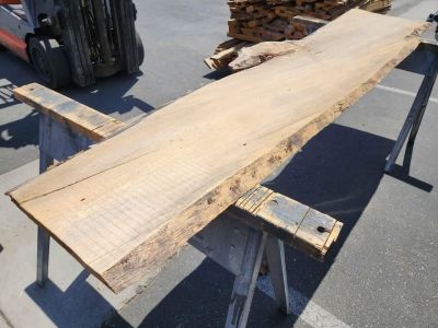 Cool Live Edge Wood Slab 1x22x8.5ft - Great Project Material - Lumber