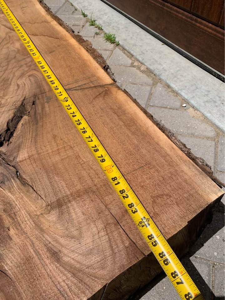 Live edge walnut slab/mantle - Image 3