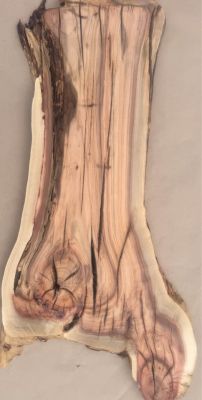 ???? PISTACHIO LIVE-EDGE PLANK — Fiery Reds & Natural Character