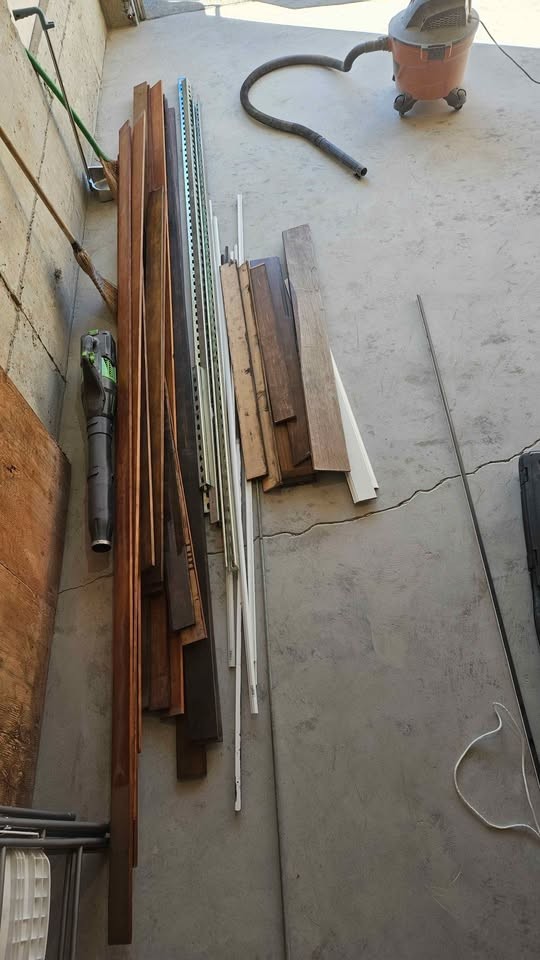 Assorted Wood Planks, Metal Strut Channels, and Threaded Rod - Image 6
