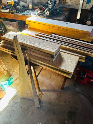 Hardwood bundle Pecky Bolivan walnut (exotic) Black walnut Maple Red oak with alot of scrap cuts
