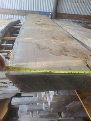 White Oak 2.5"× 24"×11' KD Slabs