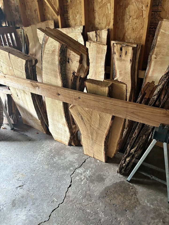Live edge wood slabs - Image 1