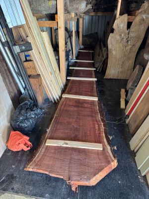 15’ Live Edge Redwood Slabs – Local Santa Ynez Redwood – Multiple Sizes