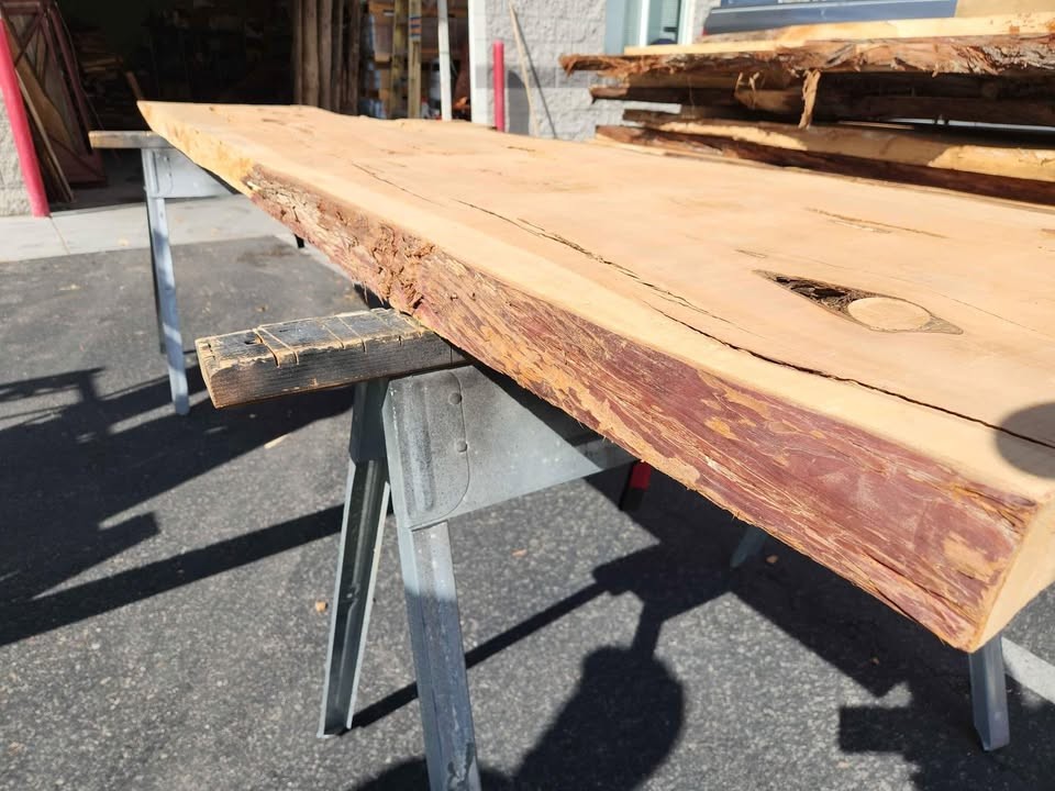 Great Character 9'4" Juniper 3" Thick Slab - Epoxy Project Wood Mantel Table Bartop - Image 2