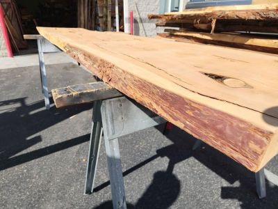 Great Character 9'4" Juniper 3" Thick Slab - Epoxy Project Wood Mantel Table Bartop