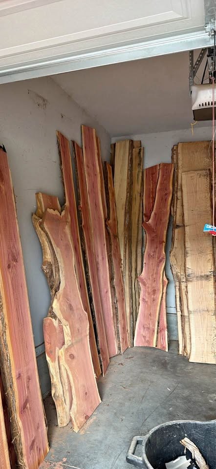 Beautiful live edge wood slabs