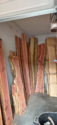 Beautiful live edge wood slabs