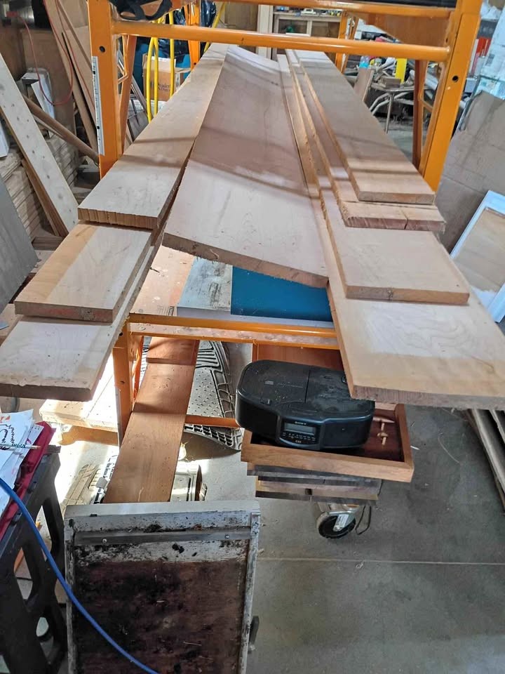 kiln dried maple boards