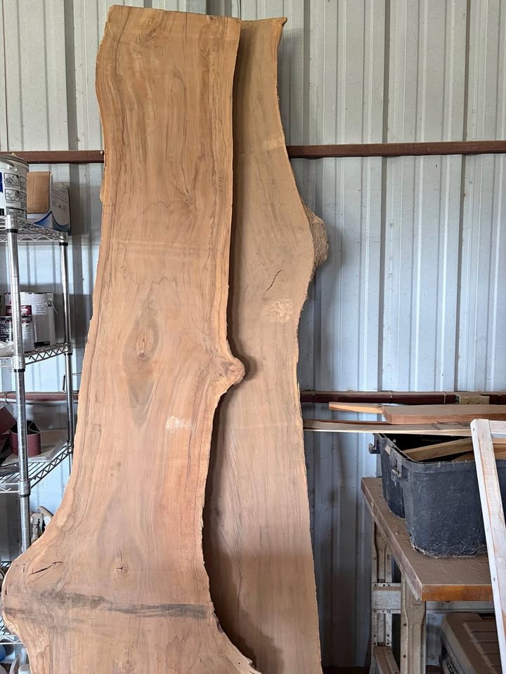 Kiln Dried Slabs White/Red/Black Post Oak, Sweet Gum Locally Milled Project Ready Bundle Discounts - Image 1