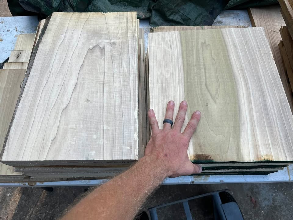 22 pieces of poplar board bundle (wider pieces) - Image 3