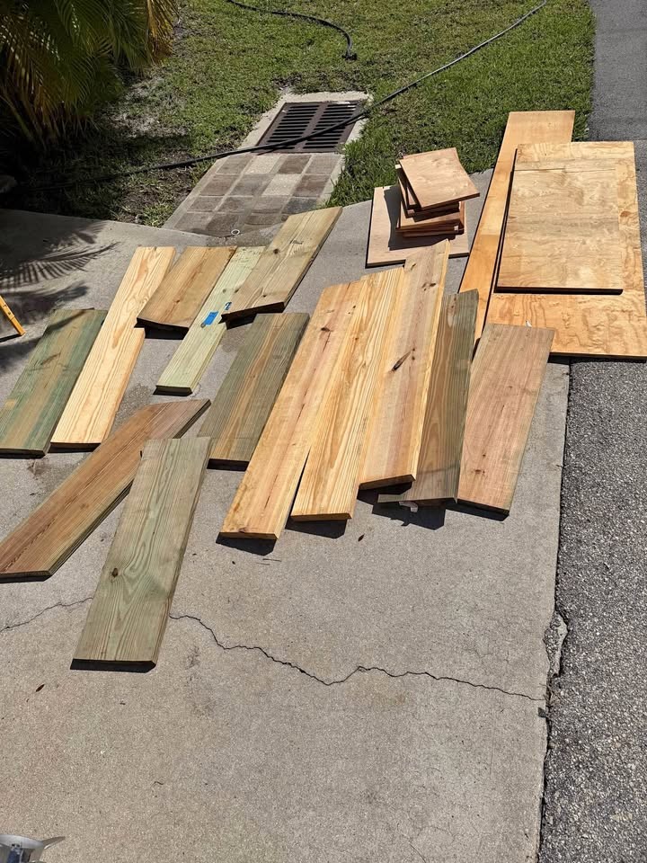 Assorted Lumber and Plywood Scraps - Image 1