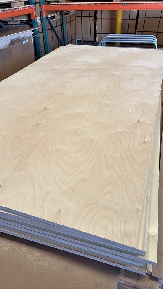 3/4" 4x8 Birch Plywood - Prefinished UV 2 Sides