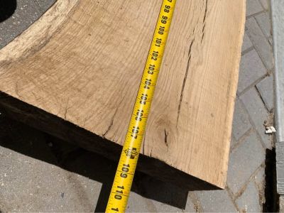 Live edge white oak slab/mantle