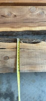 3” thick slabs of Cedar