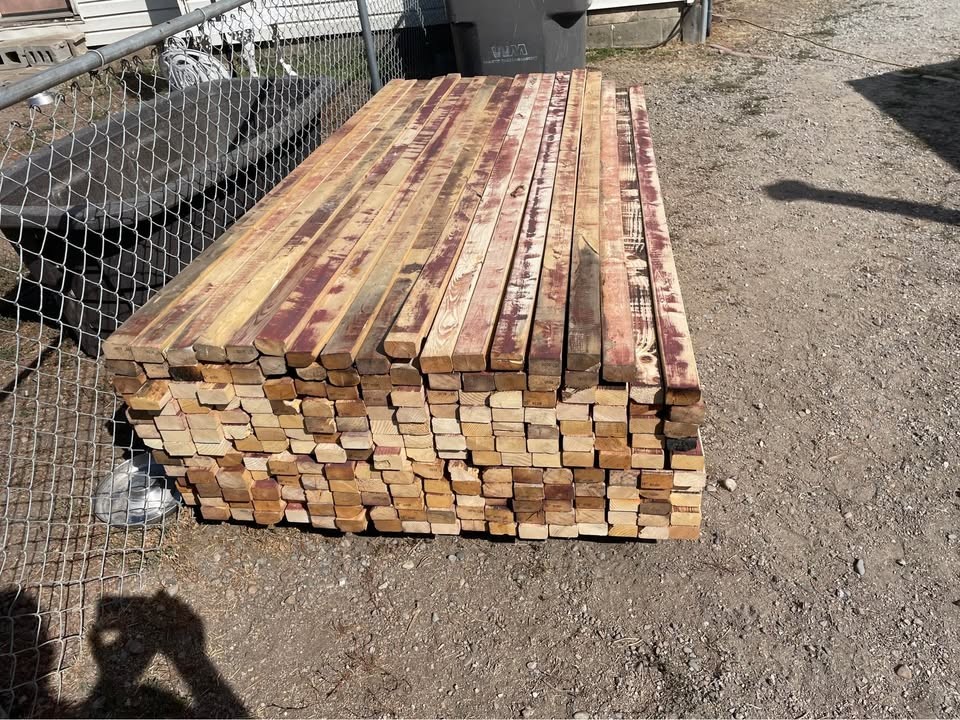 2” x 3” x 8’ hem fir boards. 216 pieces available. $1 each piece - Image 2