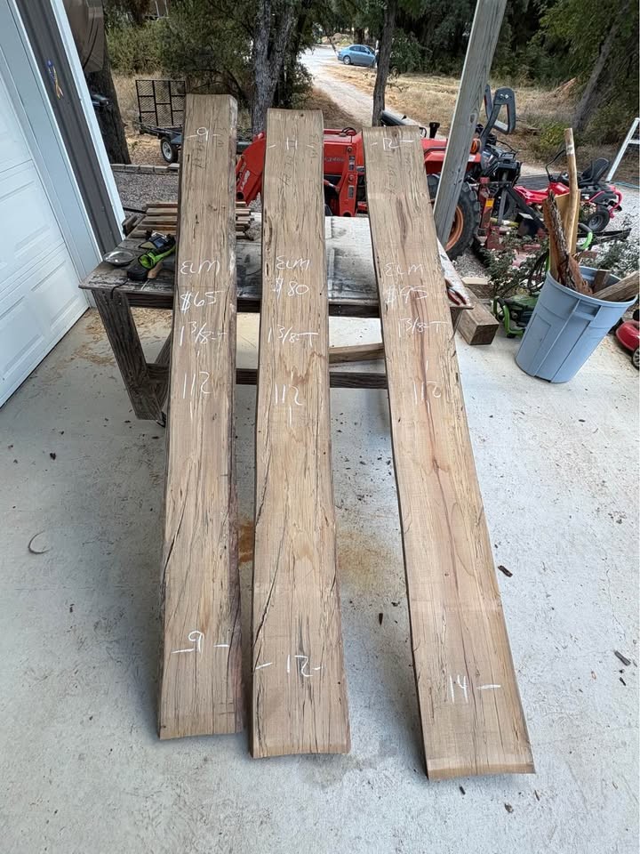 Live edge boards, slabs dry and ready for your project. Mesquite, black walnut, elm and more. - Image 6