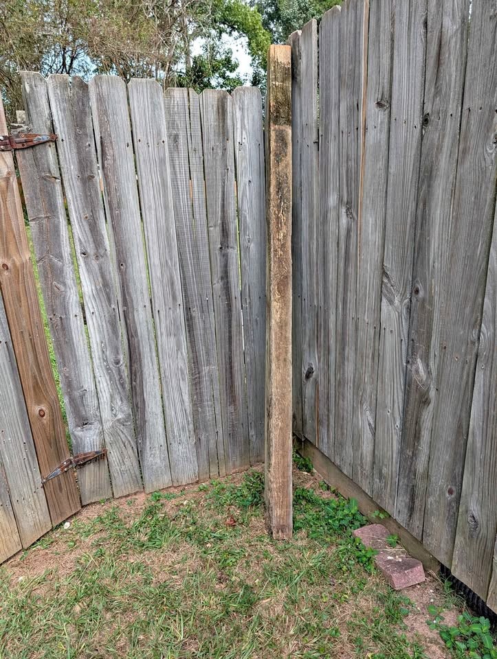 2 Pressure-Treated Wood Posts - Image 1