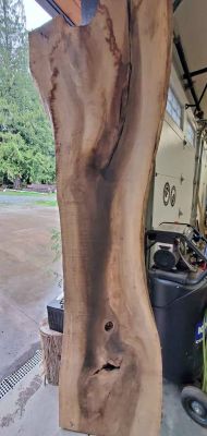 Walnut slab listed for sale