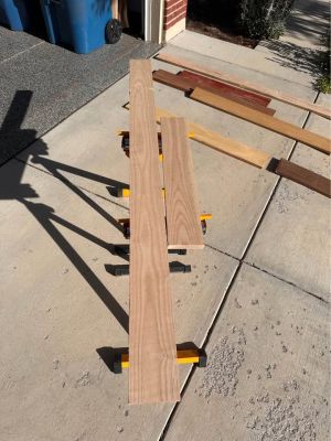 Various domestic and exotic hardwoods