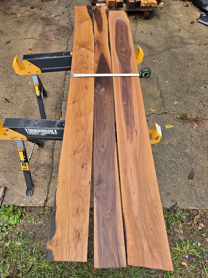 3 Walnut boards roughly 7ft long $51 total - Pickup in Mount Vernon Ohio - Image 1
