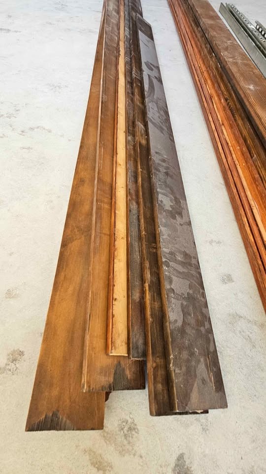 Assorted Wood Planks, Metal Strut Channels, and Threaded Rod - Image 2