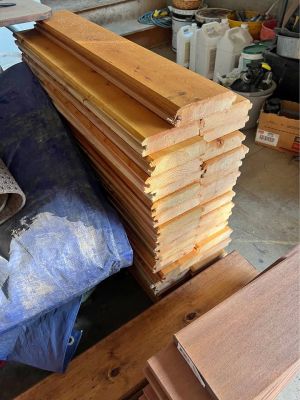 Finished 2x6 T&G lumber