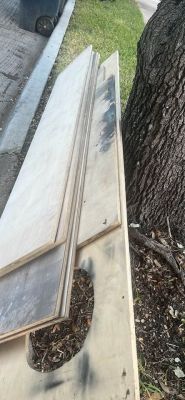 Various 18-20”x8’ birch and poplar 3/4”
Plywood.  I used it.  Don’t need it.  Free