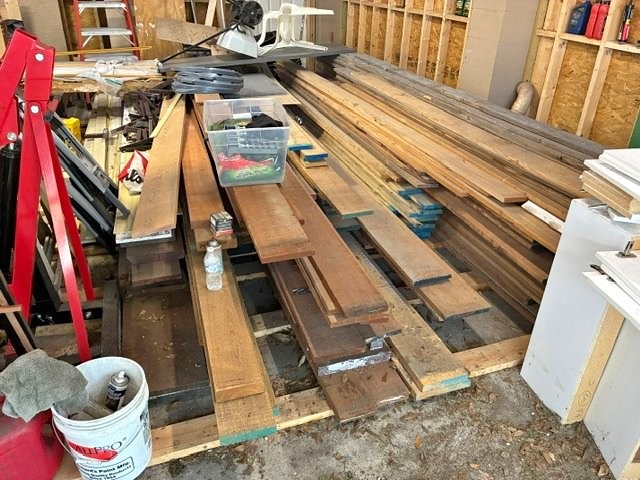 Hardwood lumber and cypress.