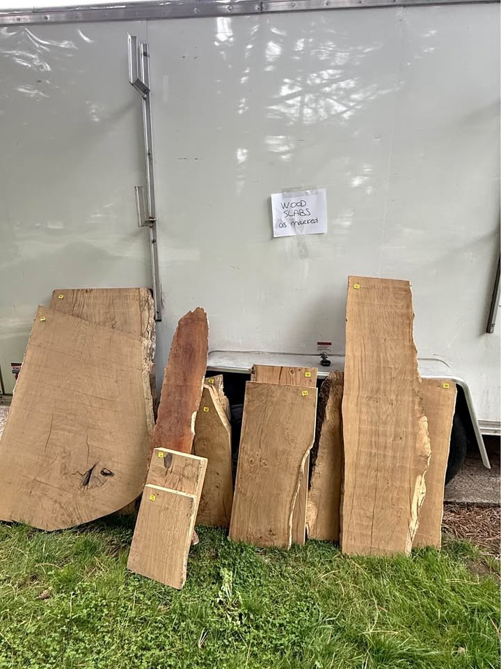 White Oak Wood Slabs, Various Sizes - Image 1