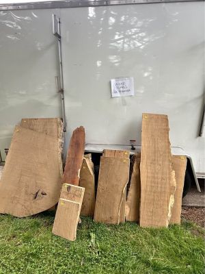 White Oak Wood Slabs, Various Sizes